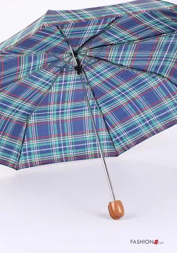 12-teiliges Set Tartan-Muster Regenschirm 