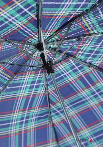 12-teiliges Set Tartan-Muster Regenschirm 