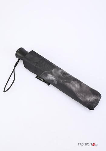 Parapluie Imprimé animal Noir