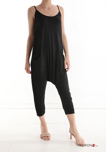  Dungaree with pockets Black