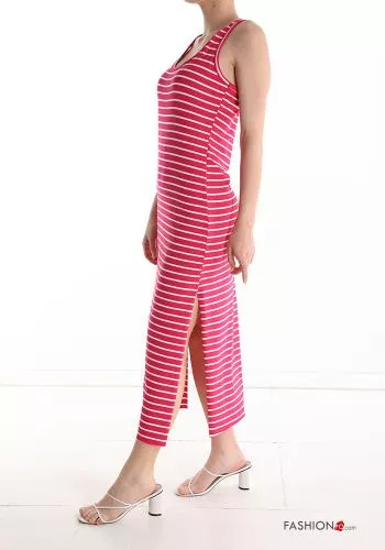  Striped Sleeveless Dress 