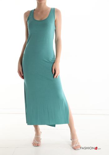  Casual Sleeveless Dress  Aqua green