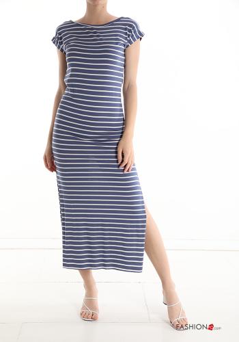  Striped Dress  Klein Blue