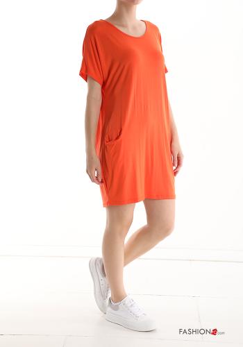  Dress with pockets Orange