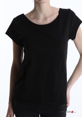  Cotton T-shirt  Black