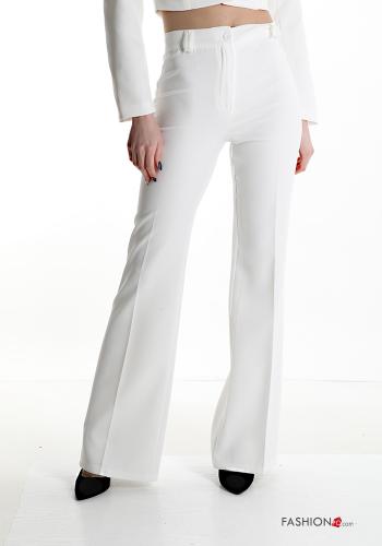  Pantalone a zampa  Bianco