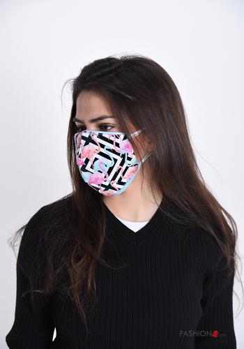  Graphic Print Cotton Face mask 
