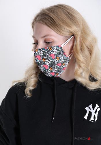  Abstract print Cotton Face mask 