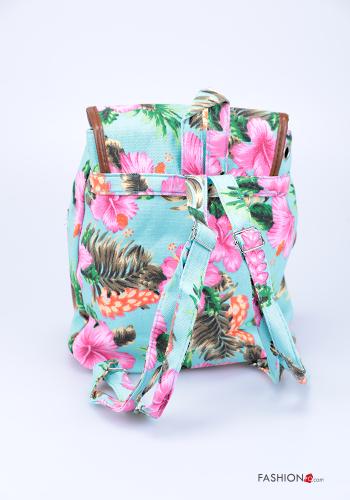  Blumenmuster Rucksack mit Taschen
