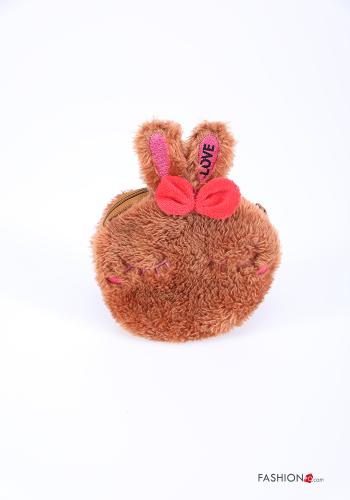 Coin Purse  with zip Brown