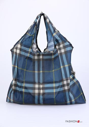  Floral Shopper (Tote)  Dodger Blue