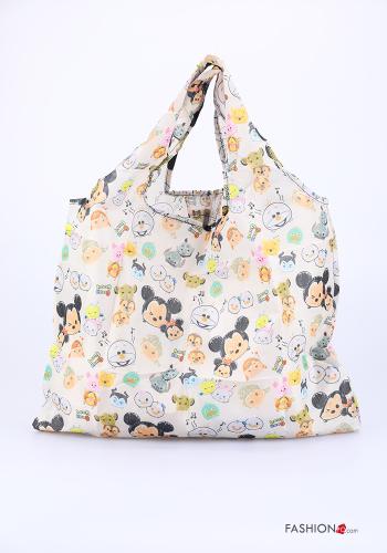  Shopper (Tote) Fantasia floreale  Panna