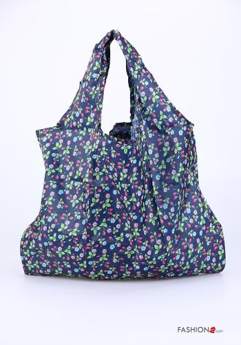  Floral Shopper (Tote)  Savoy blue