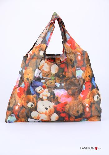  Floral Shopper (Tote)  Orange