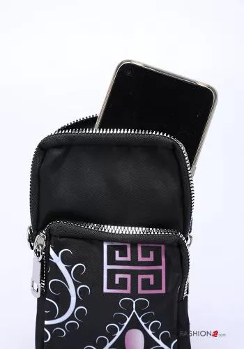  Patterned Mobile Phone Cover with zip with shoulder strap