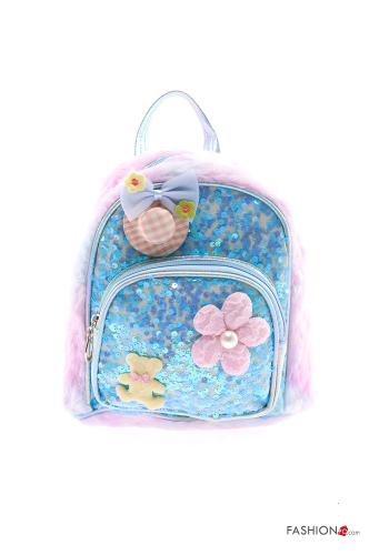  Zaino con paillettes con zip  Carta da zucchero