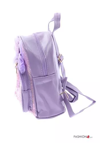  Backpack with sequins with zip