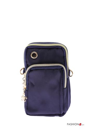  Mobile Phone Cover with zip with shoulder strap Midnight blue