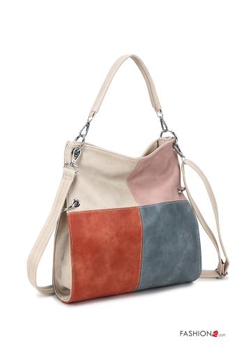  Tasche mit Reißverschluss mit Schultergurt Beige