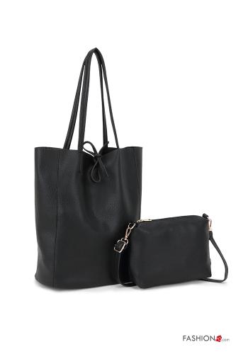  Shoulder bag with zip with purse with shoulder strap