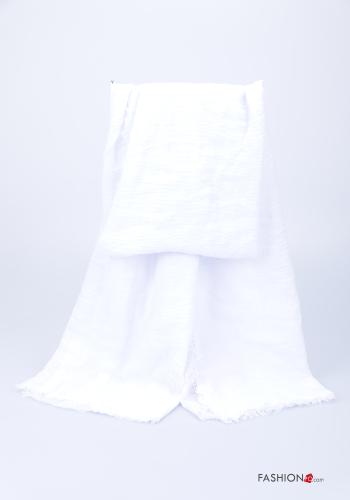  Lässiges Schal  Weiß
