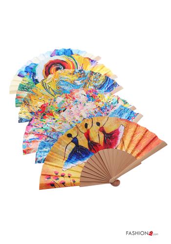  Creative print Hand Fan  Various colours
