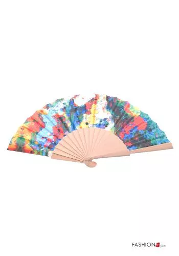  Multicoloured unisex Hand Fan 