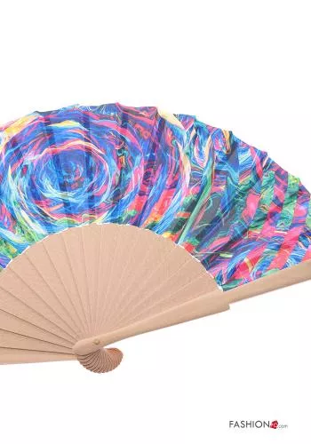  Multicoloured Hand Fan 