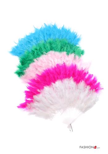  Hand Fan with feathers