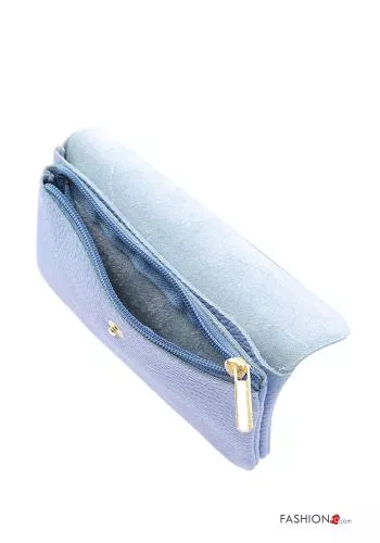  Genuine Leather Coin Purse with buttons with zip