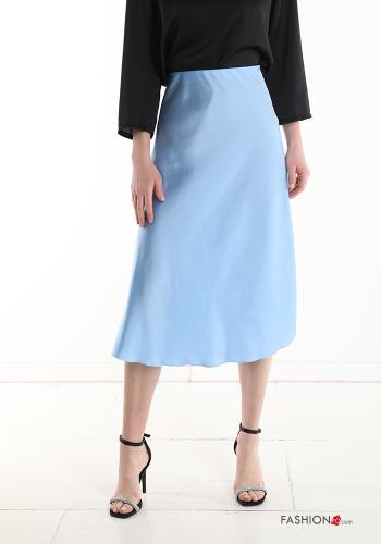  Falda circular midi con elástico 