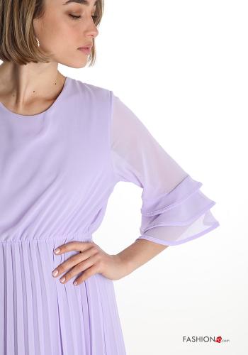  pleated Dress with flounces