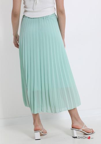  pleated Longuette Skirt with elastic