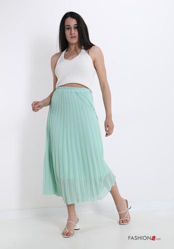  pleated Longuette Skirt 