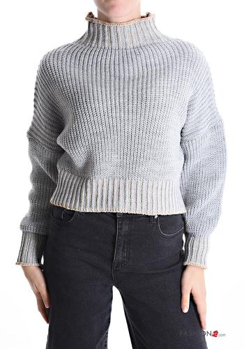  Sweater Rollneck Grey 30%