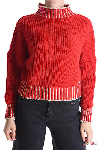  Sweater Rollneck Red