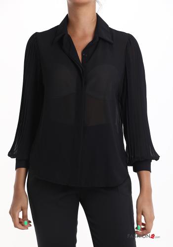  pleated Shirt  Black