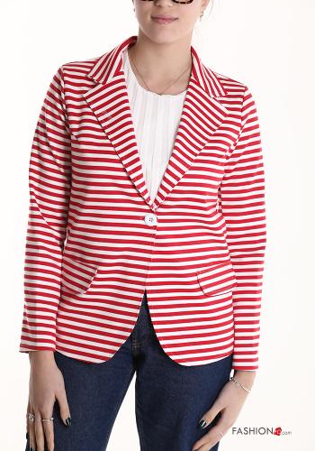  Striped Blazer with buttons