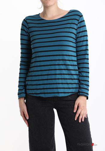  Striped Cotton Long sleeved top 