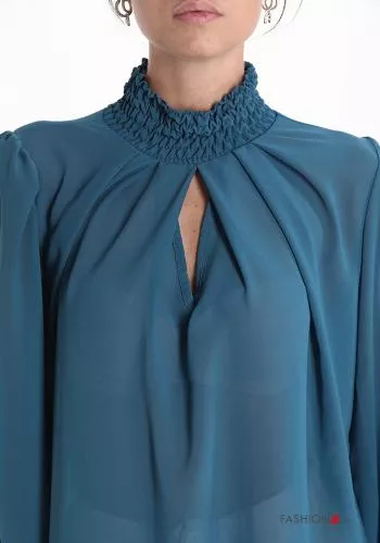 puff sleeve Blouse Rollneck