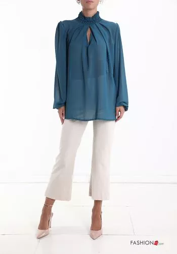  puff sleeve Blouse Rollneck