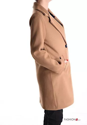  Coat with buttons with lining with pockets