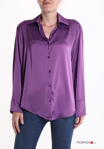  Camicia raso  Viola