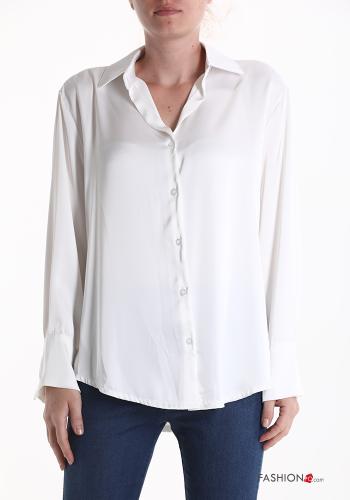  Camicia raso  Bianco