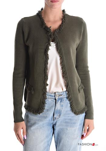  Cardigan with fringe