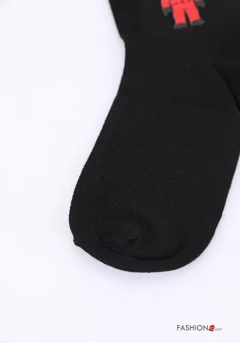 Bedrucktes Muster Socken aus Baumwolle