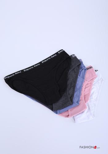  Lettering print Cotton Briefs 
