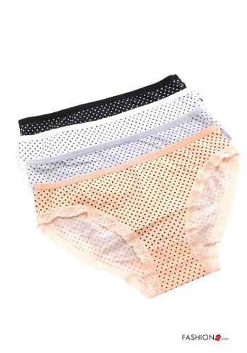  Polka-dot Cotton Briefs 