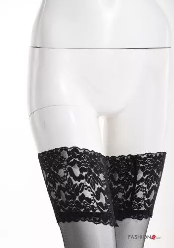  Cotton Hold-ups broderie anglaise