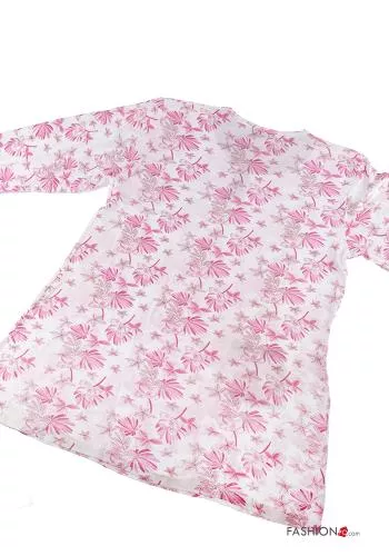Pack de 15 piezas Pijama completo de Algodón Estampado Floral con botones 